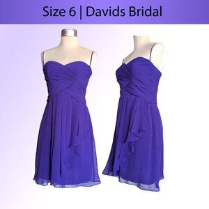 David’s Bridal Purple Dress